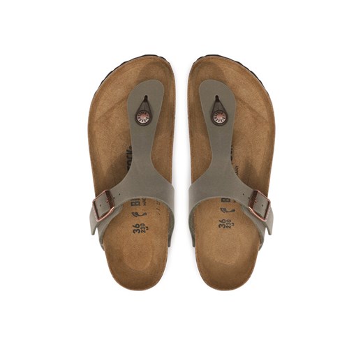 Japonki Birkenstock Gizeh Bs 0043393 Szary ze sklepu eobuwie.pl w kategorii Klapki damskie - zdjęcie 187610239