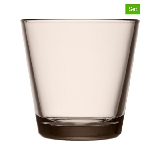 iittala Szklanki (2 szt.) &quot;Kartio&quot; w kolorze beżowym - 210 ml ze sklepu Limango Polska w kategorii Naczynia - zdjęcie 187612795