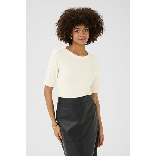 CULTURE Koszulka w kolorze kremowym Culture XL okazja Limango Polska