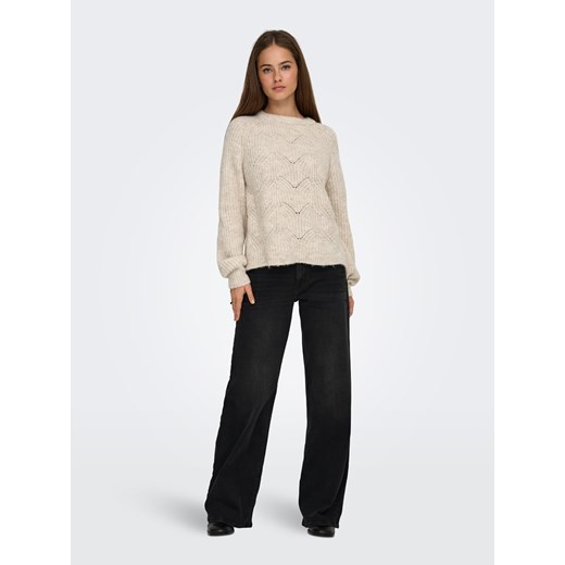 ONLY Sweter w kolorze beżowym ze sklepu Limango Polska w kategorii Swetry damskie - zdjęcie 187613575