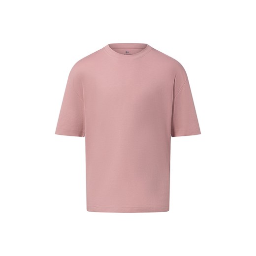 Nils Sundström Koszulka męska Mężczyźni Bawełna brudny róż jednolity ze sklepu vangraaf w kategorii T-shirty męskie - zdjęcie 187613936