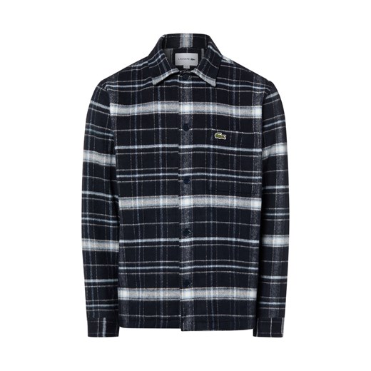 Lacoste Bluza męska Mężczyźni Comfort Fit Bawełna granatowy w kratkę ze sklepu vangraaf w kategorii Koszule męskie - zdjęcie 187613938