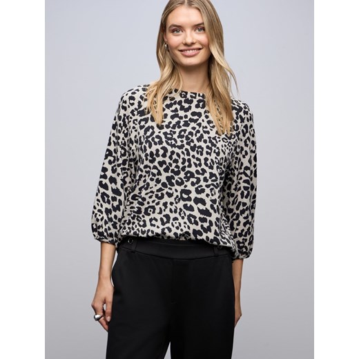 Street One Damska koszulka z długim rękawem Kobiety jasny szary wzorzysty ze sklepu vangraaf w kategorii Bluzki damskie - zdjęcie 187613976