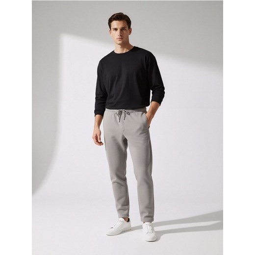 Sinsay - Spodnie straight fit - szary ze sklepu Sinsay w kategorii Spodnie męskie - zdjęcie 187615329