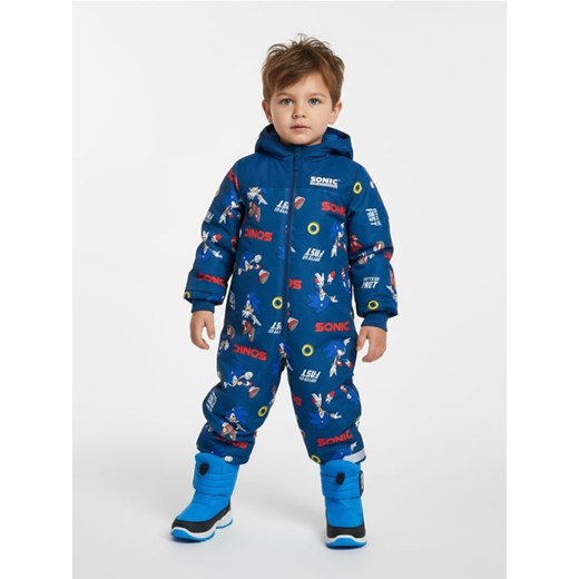 Sinsay - Zimowy kombinezon Sonic the Hedgehog - granatowy ze sklepu Sinsay w kategorii Kombinezony chłopięce - zdjęcie 187615357