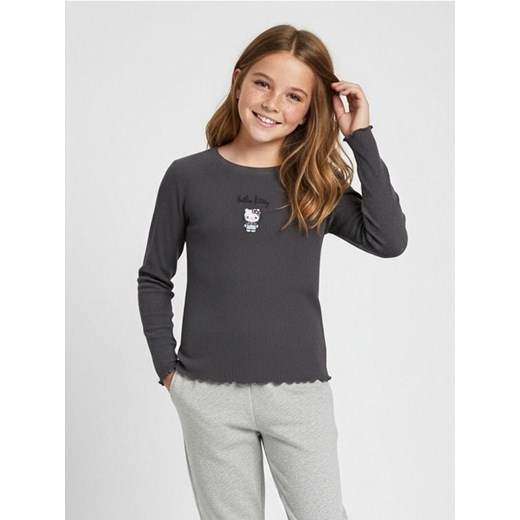 Sinsay - Bluzka z długim rękawem Hello Kitty - szary ze sklepu Sinsay w kategorii Bluzki dziewczęce - zdjęcie 187615417