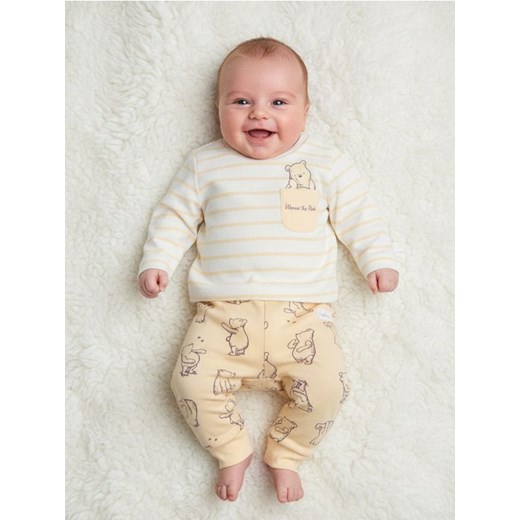 Sinsay - Komplet: koszulka i legginsy Winnie The Pooh - kremowy ze sklepu Sinsay w kategorii Odzież dla niemowląt - zdjęcie 187615489