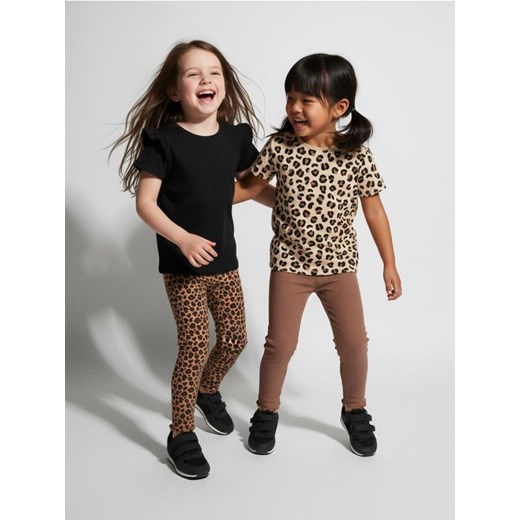 Sinsay - Prążkowane legginsy 2 pack - wielobarwny ze sklepu Sinsay w kategorii Spodnie dziewczęce - zdjęcie 187615505