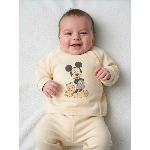 Sinsay - Bluza z polarem w środku Mickey Mouse - kremowy ze sklepu Sinsay w kategorii Odzież dla niemowląt - zdjęcie 187615548