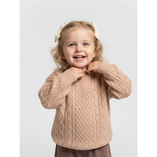 Sinsay - Strukturalny sweter - różowy ze sklepu Sinsay w kategorii Swetry dziewczęce - zdjęcie 187615555