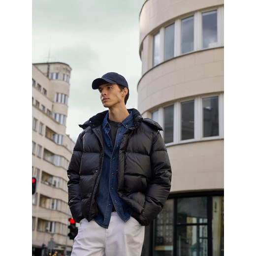 Reserved - Pikowana kurtka z puchem - czarny ze sklepu Reserved w kategorii Kurtki męskie - zdjęcie 187616669