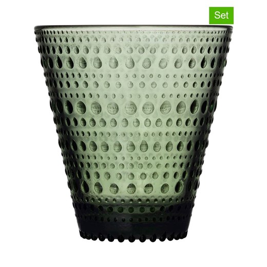 iittala Szklanki (2 szt.) &quot;Kastehelmi&quot; w kolorze zielonym - 300 ml ze sklepu Limango Polska w kategorii Naczynia - zdjęcie 187617397