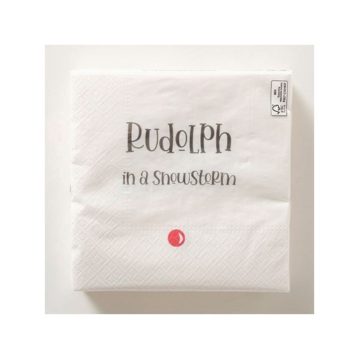 Boltze Serwetki (20 szt.) &quot;Rudolph&quot; w kolorze biało-czarnym ze sklepu Limango Polska w kategorii Akcesoria kuchenne - zdjęcie 187617498