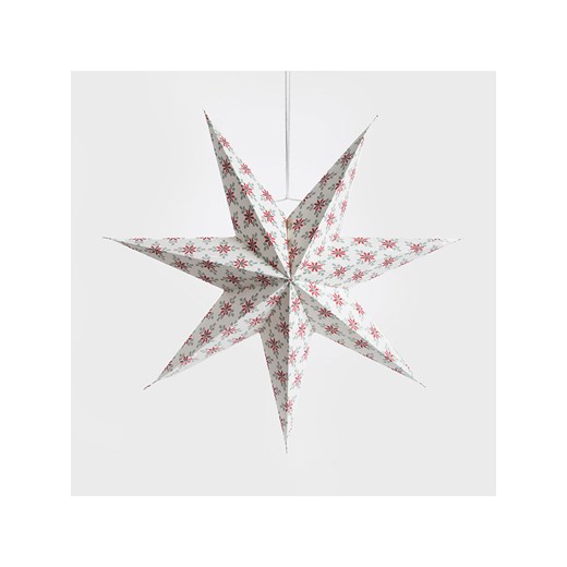 Homla Gwiazdka dekoracyjna w kolorze biało-czerwono-zielonym - Ø 60 cm ze sklepu Limango Polska w kategorii Dekoracje bożonarodzeniowe - zdjęcie 187617636