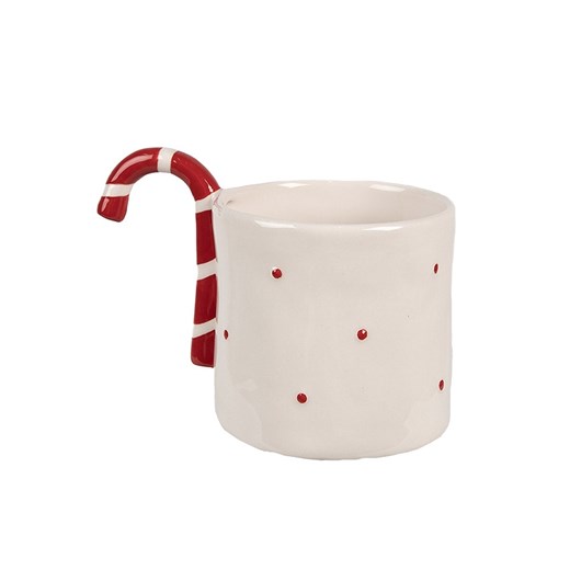 Clayre &amp; Eef Kubek w kolorze biało-czerwonym - 325 ml ze sklepu Limango Polska w kategorii Dzbanki i zaparzacze - zdjęcie 187617716