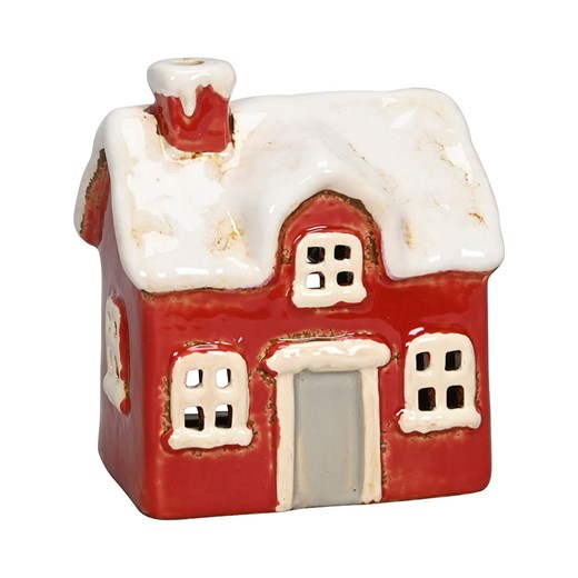 POSIWIO Świecznik &quot;House&quot; w kolorze czerwonym - 11,5 x 13 x 8 cm ze sklepu Limango Polska w kategorii Świeczniki - zdjęcie 187617759