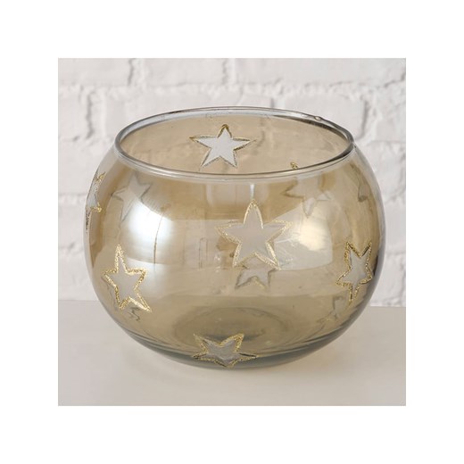 Boltze Świecznik &quot;Gorgina&quot; w kolorze beżowym - wys. 13,3 cm ze sklepu Limango Polska w kategorii Świece i dyfuzory - zdjęcie 187618085