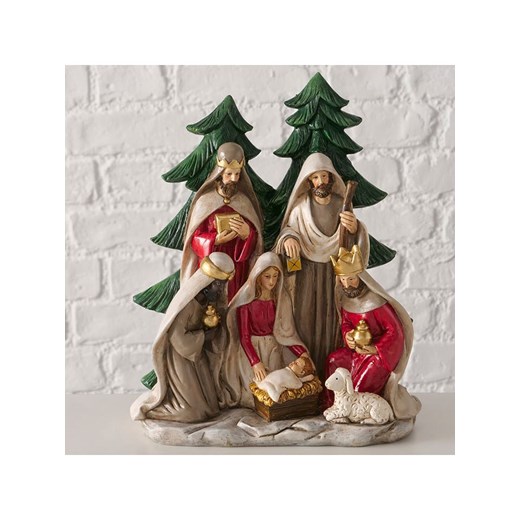 Boltze Żłóbek &quot;Bethanio&quot; w kolorze beżowo-zielonym - wys. 26 cm ze sklepu Limango Polska w kategorii Dekoracje - zdjęcie 187618087