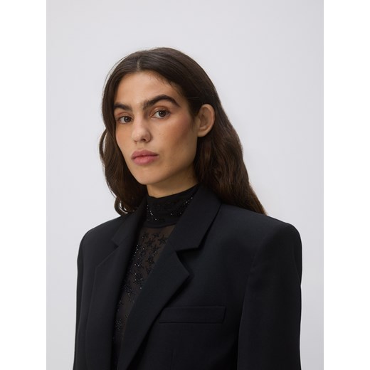 Reserved - Marynarka z wełną - czarny Reserved M Reserved