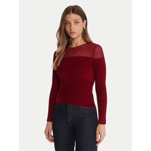 Guess Sweter W5BR62 Z0890 Czerwony Slim Fit ze sklepu MODIVO w kategorii Swetry damskie - zdjęcie 187618505