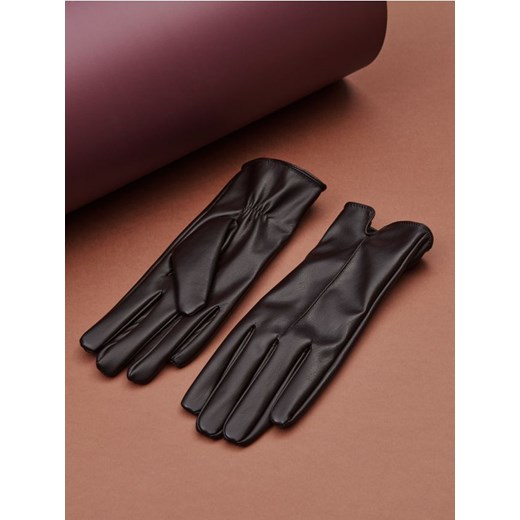 Sinsay - Rękawiczki - brązowy ze sklepu Sinsay w kategorii Rękawiczki damskie - zdjęcie 187619518