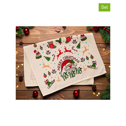 Colourful Cotton Ściereczki (2 szt.) w kolorze beżowym do naczyń ze sklepu Limango Polska w kategorii Ścierki kuchenne - zdjęcie 187620127