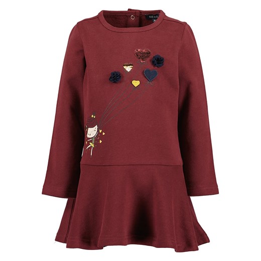 Blue Seven Sukienka dresowa w kolorze czerwonym ze sklepu Limango Polska w kategorii Sukienki dziewczęce - zdjęcie 187620299