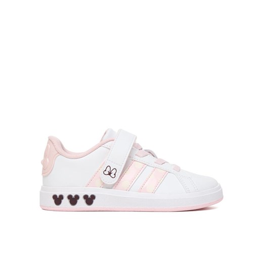 Sneakersy adidas Grand Court Minnie El K JR8134 Biały ze sklepu eobuwie.pl w kategorii Buty sportowe dziecięce - zdjęcie 187620409