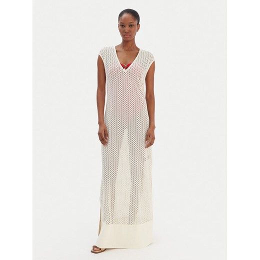 Seafolly Sukienka plażowa 55530-DR Beżowy Regular Fit ze sklepu MODIVO w kategorii Odzież plażowa - zdjęcie 187620587