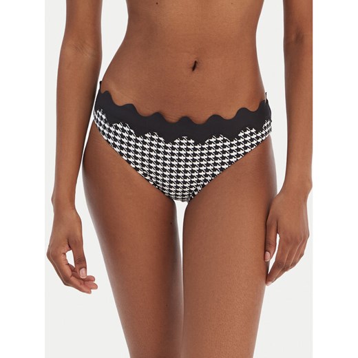 Seafolly Dół od bikini Gia Check Ric Rac 40711-282 Czarny ze sklepu MODIVO w kategorii Stroje kąpielowe - zdjęcie 187620616