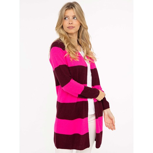 Zwillingsherz Kardigan w kolorze różowo-bordowym ze sklepu Limango Polska w kategorii Swetry damskie - zdjęcie 187620949