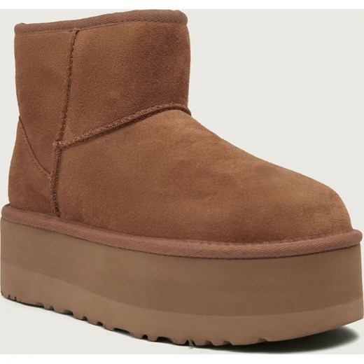 UGG Śniegowce Classic Mini Platform | wełna | zamsz ze sklepu Gomez Fashion Store w kategorii Śniegowce damskie - zdjęcie 187621818