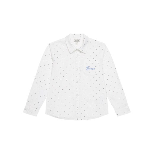 Guess Koszula N6RH02 WE5W0 Biały Regular Fit ze sklepu MODIVO w kategorii Koszule chłopięce - zdjęcie 187622648