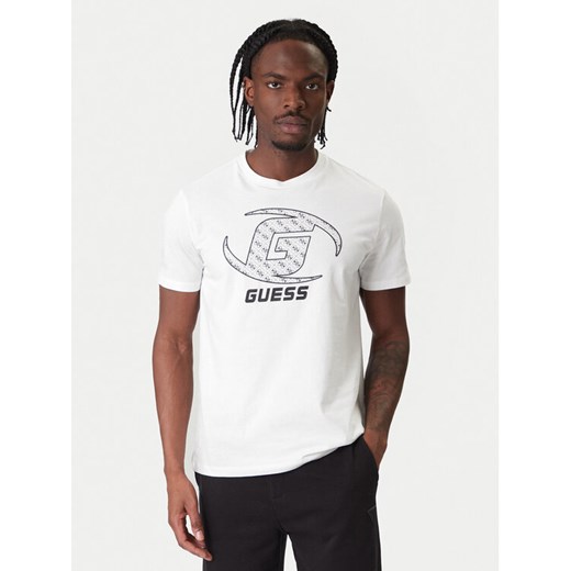 Guess T-Shirt Z6RI06 I3Z14 Biały Regular Fit ze sklepu MODIVO w kategorii T-shirty męskie - zdjęcie 187622675