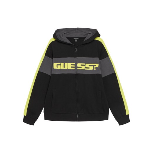 Guess Bluza L6RQ04 KA6R4 Czarny Regular Fit ze sklepu MODIVO w kategorii Bluzy chłopięce - zdjęcie 187622706