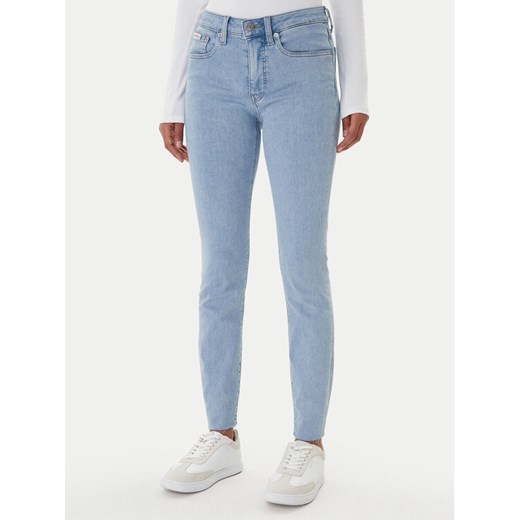 Calvin Klein Jeans Jeansy LV047E617G Niebieski Skinny Fit ze sklepu MODIVO w kategorii Jeansy damskie - zdjęcie 187622708