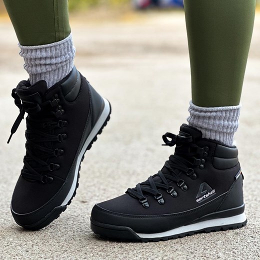 Czarne zimowe śniegowce damskie z membraną American Club Softshell Wt6 ze sklepu suzana.pl w kategorii Śniegowce damskie - zdjęcie 187623085