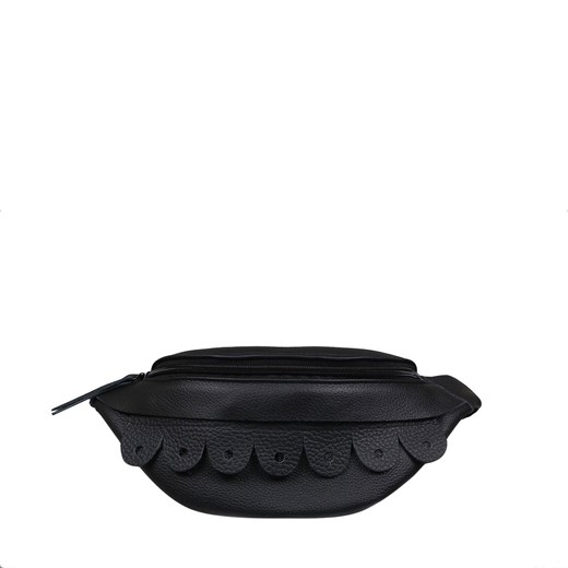 czarna nerka  damska skórzana z wymiennymi wstawkami ozdobnymi  Julia ze sklepu Słoń Torbalski w kategorii Nerki - zdjęcie 187623146