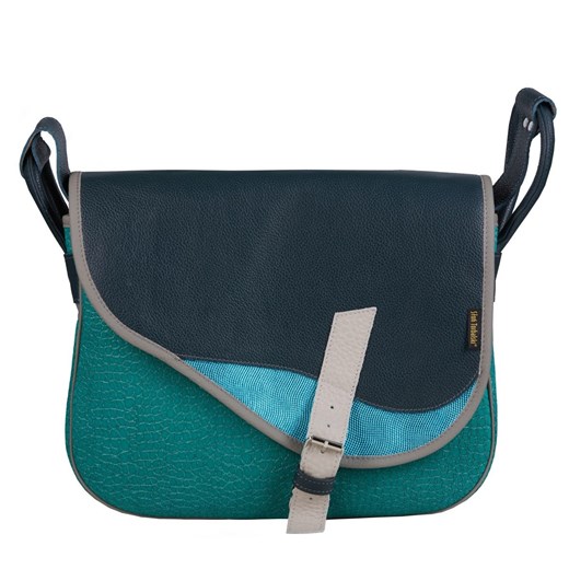 zielona torebka damska skórzana  listonoszka na ramię Freshman ze sklepu Słoń Torbalski w kategorii Listonoszki - zdjęcie 187623157