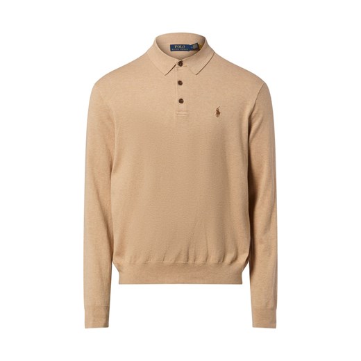 Polo Ralph Lauren Męska koszulka polo Mężczyźni Bawełna wielbłądzi jednolity ze sklepu vangraaf w kategorii T-shirty męskie - zdjęcie 187623215