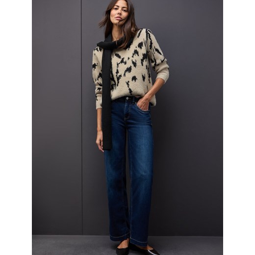 Street One Sweter damski z dzianiny Kobiety melanżowy wzorzysty ze sklepu vangraaf w kategorii Swetry damskie - zdjęcie 187623229