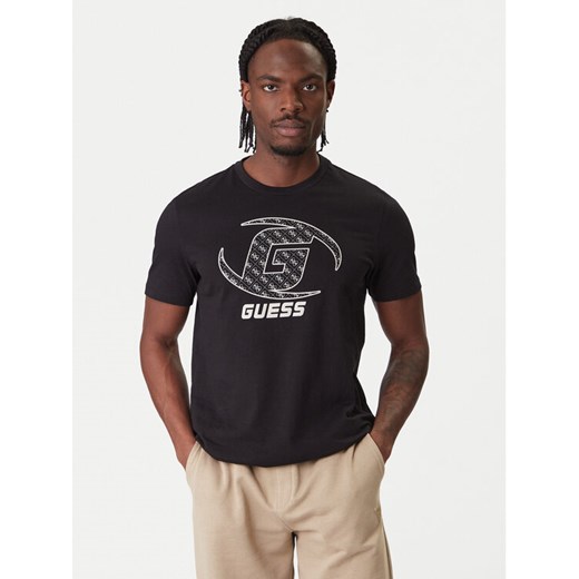 Guess T-Shirt Z6RI06 I3Z14 Czarny Regular Fit ze sklepu MODIVO w kategorii T-shirty męskie - zdjęcie 187623659