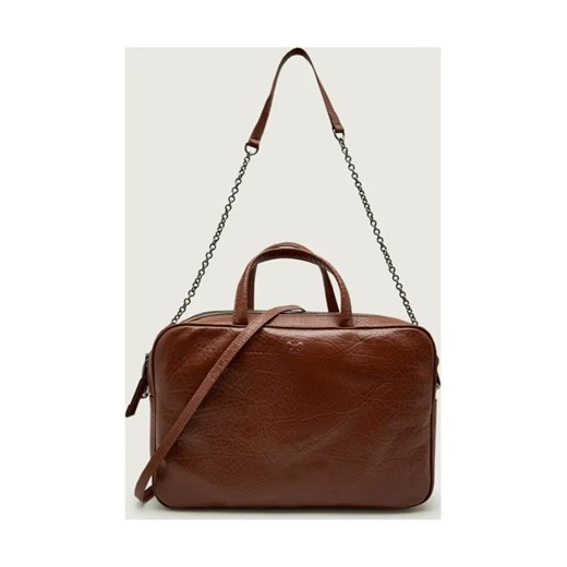 Weekend MaxMara Skórzana torba na laptopa 10" PALOS ze sklepu Gomez Fashion Store w kategorii Aktówki - zdjęcie 187624027