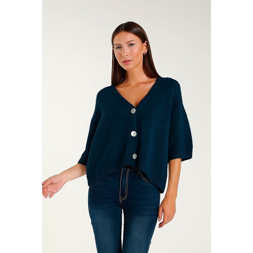 Tamba Kardigan w kolorze granatowym ze sklepu Limango Polska w kategorii Swetry damskie - zdjęcie 187625479
