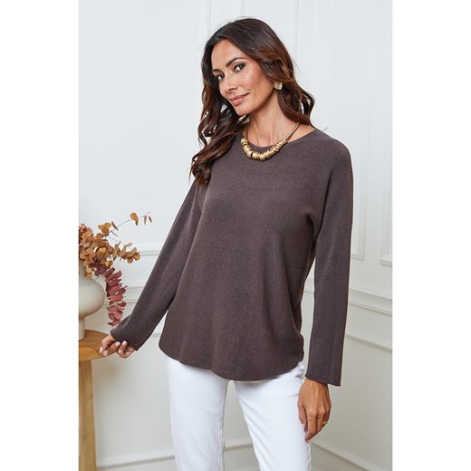 So Cachemire Sweter &quot;Ianaz&quot; w kolorze brązowym ze sklepu Limango Polska w kategorii Swetry damskie - zdjęcie 187625517