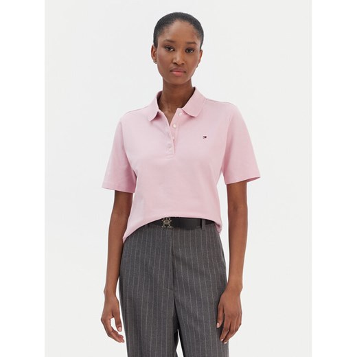 Tommy Hilfiger Polo 1985 WW0WW43224 Różowy Regular Fit ze sklepu MODIVO w kategorii Bluzki damskie - zdjęcie 187625916