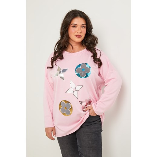 Curvy Lady Sweter w kolorze jasnoróżowym ze sklepu Limango Polska w kategorii Swetry damskie - zdjęcie 187626757