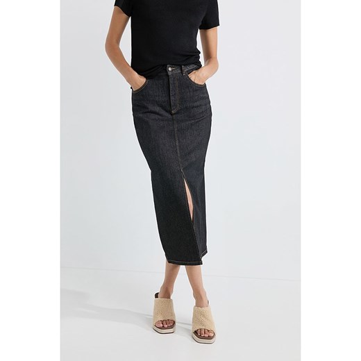 Josephine &amp; Co Spódnica dżinsowa &quot;Angelique&quot; w kolorze antracytowym ze sklepu Limango Polska w kategorii Spódnice - zdjęcie 187627025