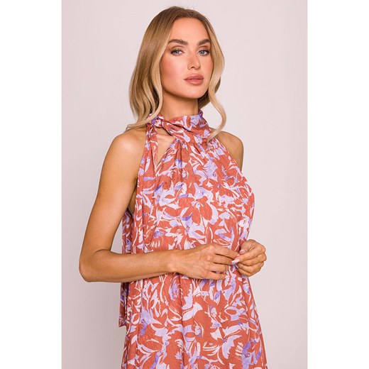 made of emotion Sukienka w kolorze pomarańczowo-fioletowym S/M Limango Polska okazja