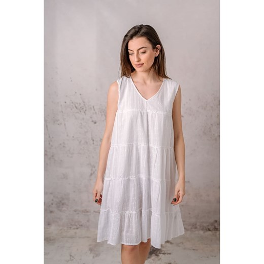 Lula Natura Sukienka w kolorze białym ze sklepu Limango Polska w kategorii Sukienki - zdjęcie 187627347